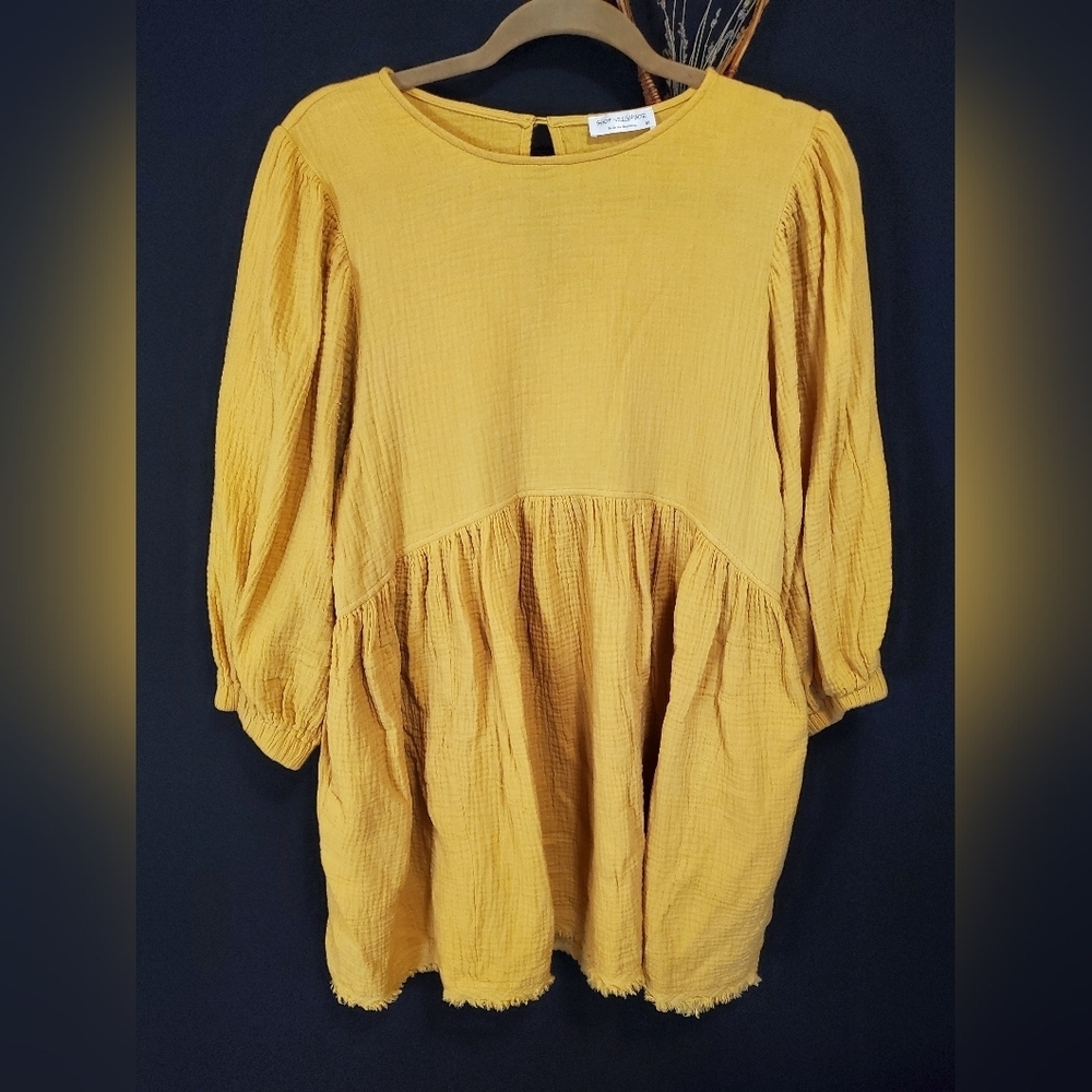 Mustard Yellow Women's Top